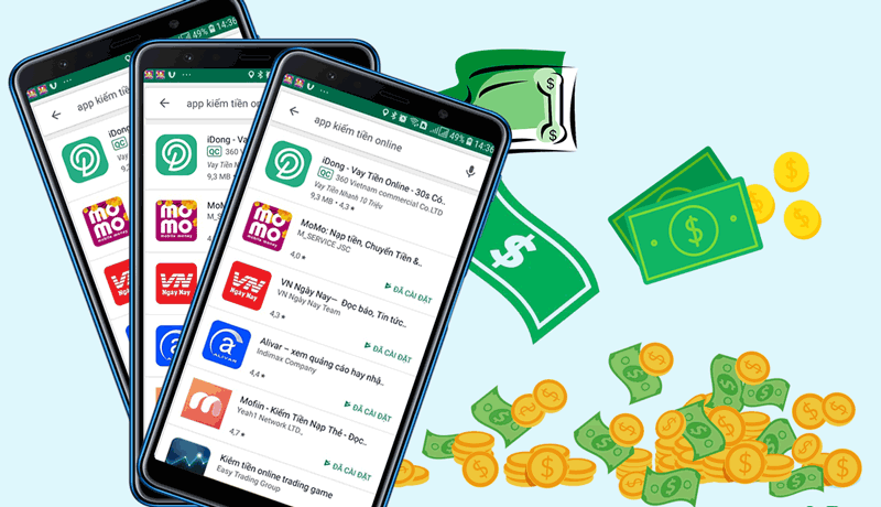 App xem video kiếm tiền rút về MoMo là gì
